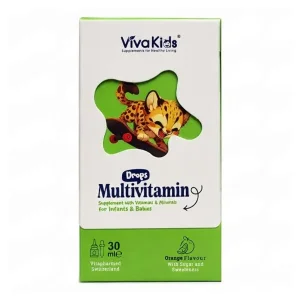 قطره مولتی ویتامین ویواکیدز ۳۰ میلی‌لیتر | VivaKids