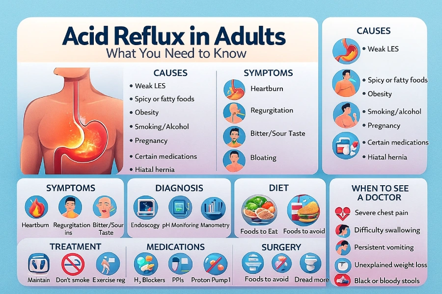 درمان رفلاکس معده