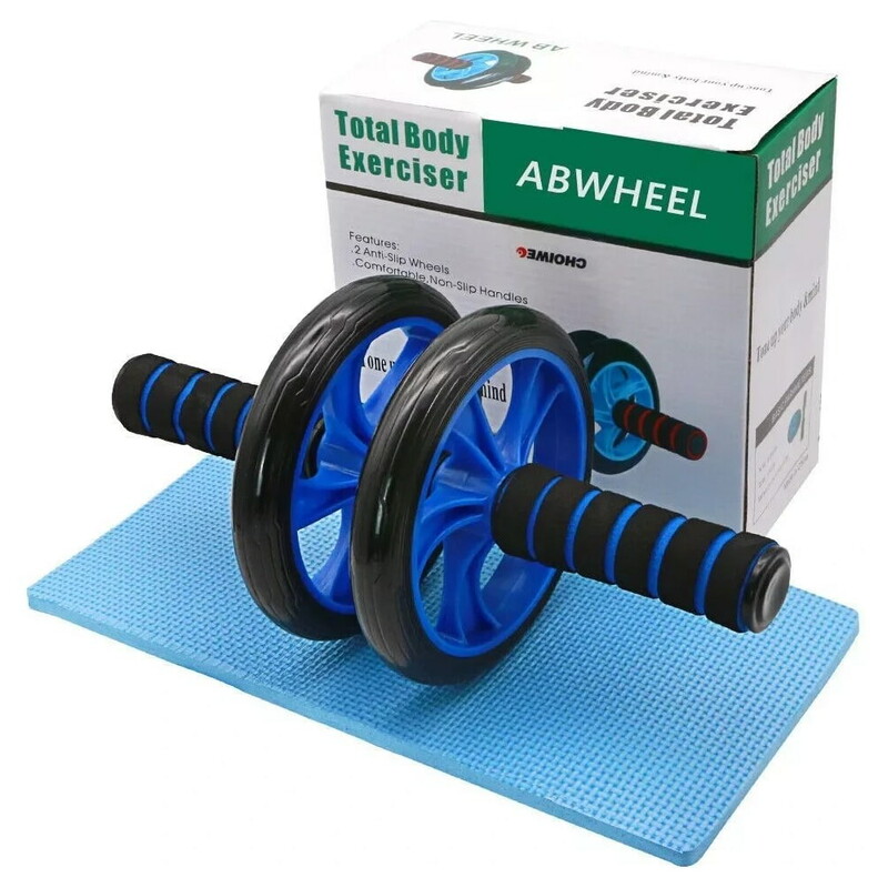 چرخ رولر تمرین شکم دوبل مدل ROLL WHEEL | مشکی | اورجینال