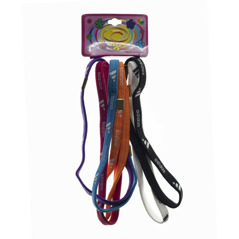 کش مو ورزشی آدیداس مدل هدبند | بسته 6 عددی | رنگی | ADIDAS