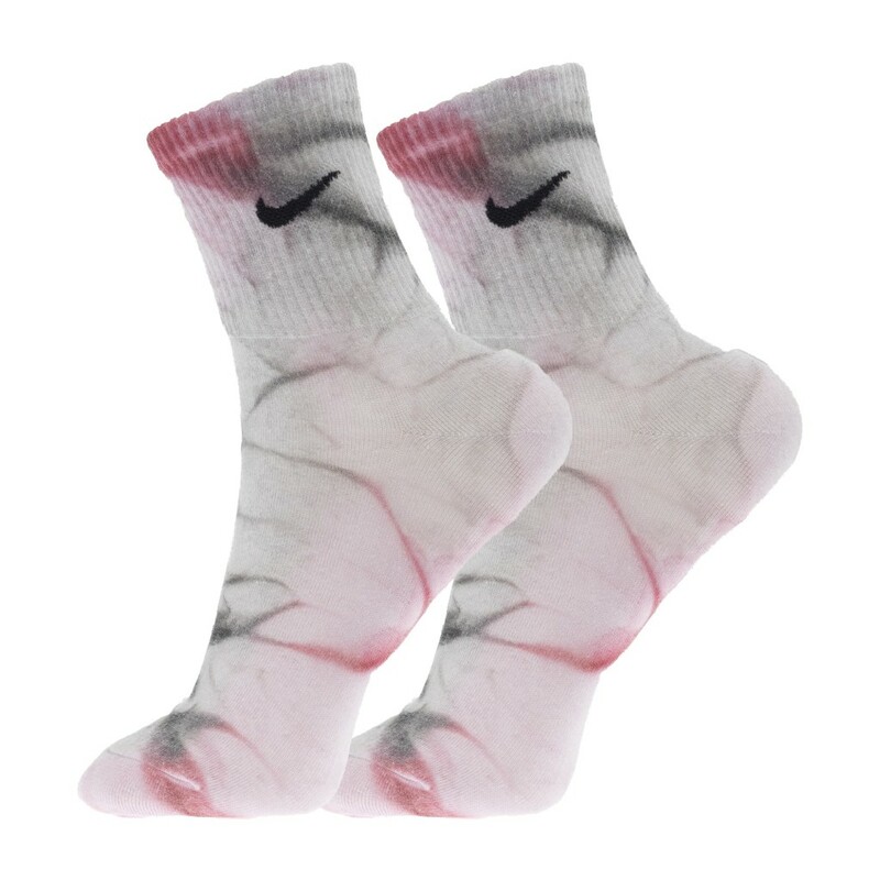 جوراب ورزشی نیم ساق آبرنگی نایکی مدل NIKE SOCKS FREE-2025 | آبرنگی/طوسی