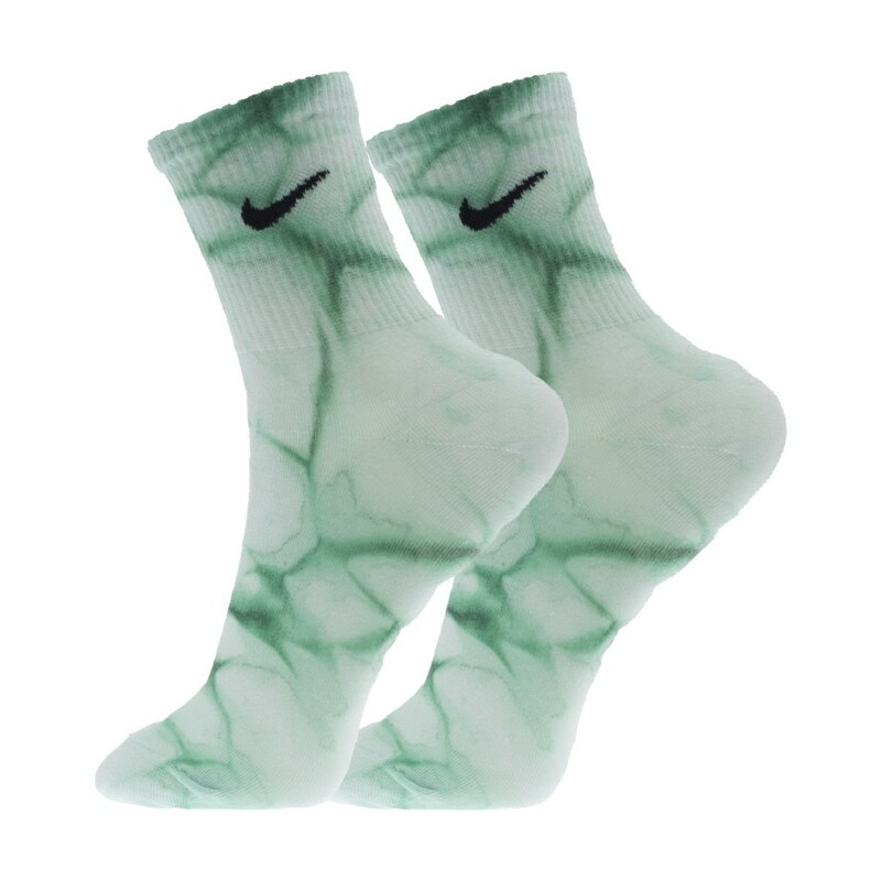 جوراب ورزشی نیم ساق آبرنگی نایکی مدل NIKE SOCKS FREE-2025 | آبرنگی/سبز