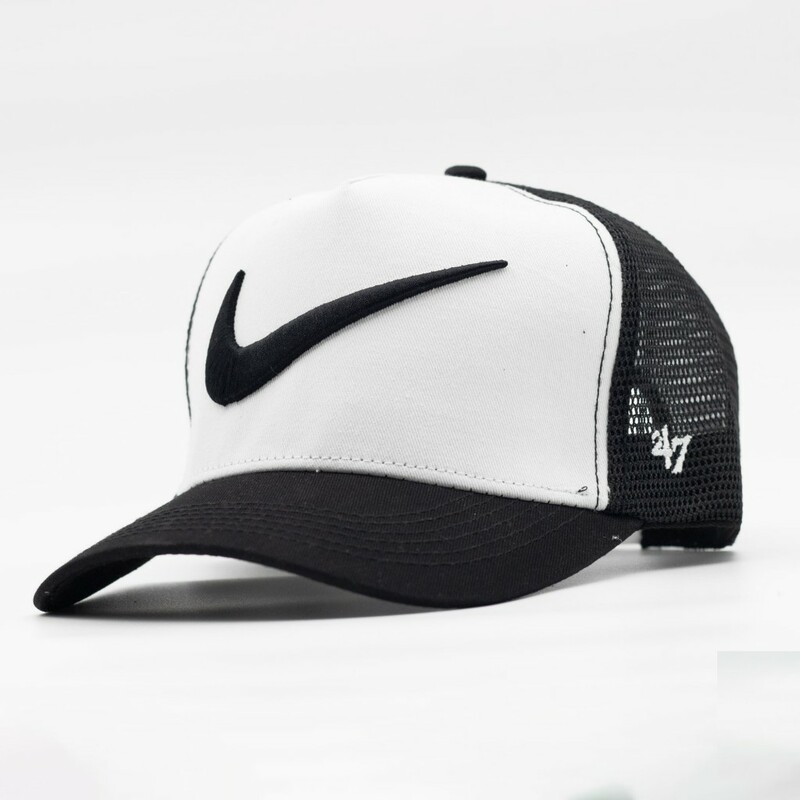 کلاه کپ نایکی مدل NIKE-CAP-NC-206461 | مستر کوالیتی | مشکی/سفید