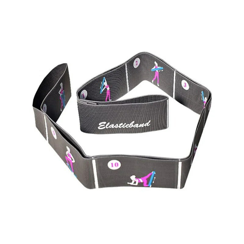 کش ایروبیک CLX یوگا مگافیتنس مدل MF-1800-B | قدرت متوسط | اورجینال | خاکستری