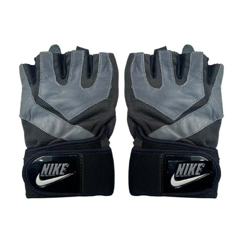 دستکش بدنسازی مردانه نایکی مدل WGR L11B | مشکی/طوسی