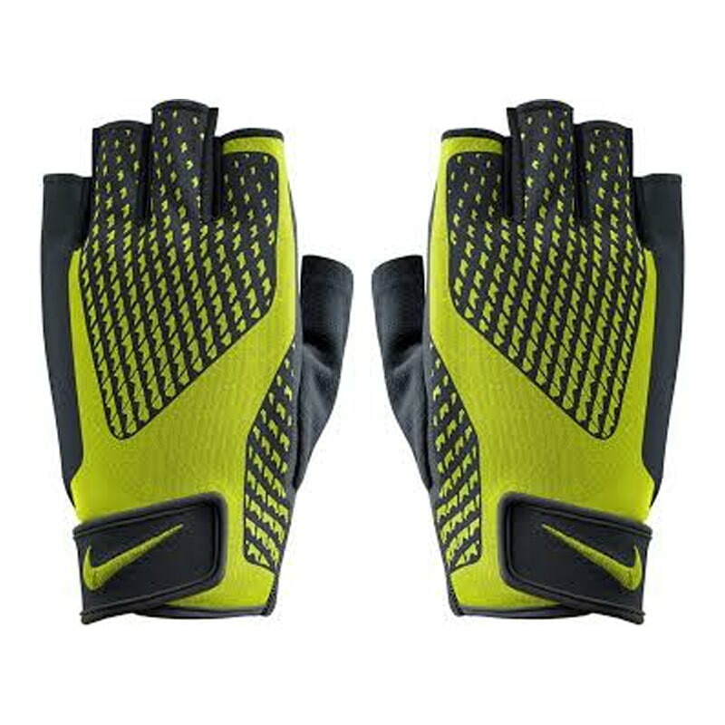 دستکش بدنسازی مردانه نایکی مدل CORE LOCK TRAINING | مشکی/سبز