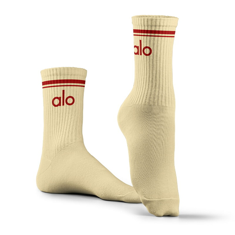 جوراب ورزشی ساق بلند ALO مدل ALO800 | کرم