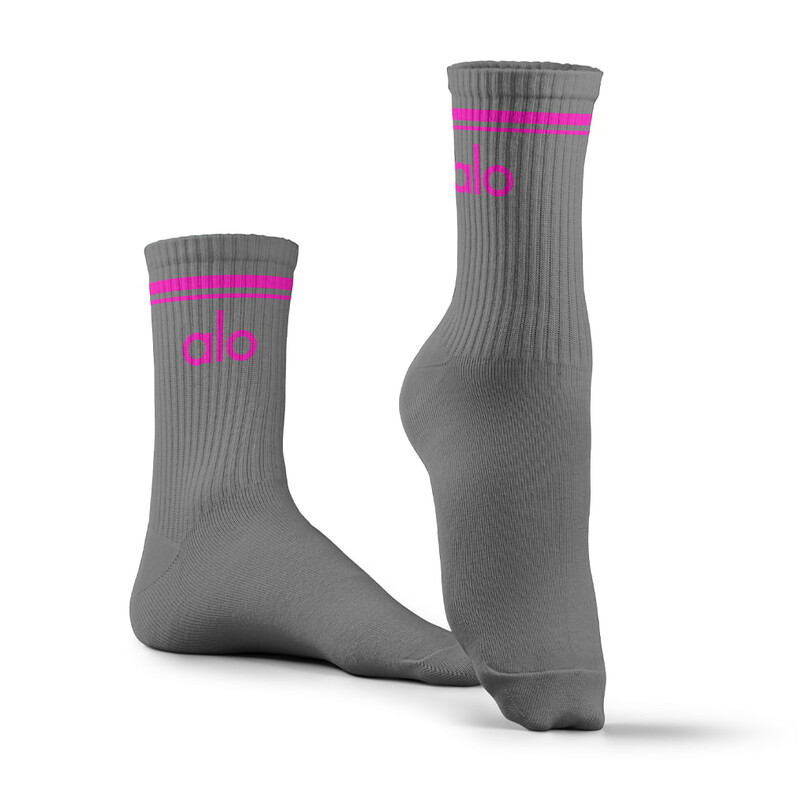 جوراب ورزشی ساق بلند ALO مدل ALO600 | خاکستری