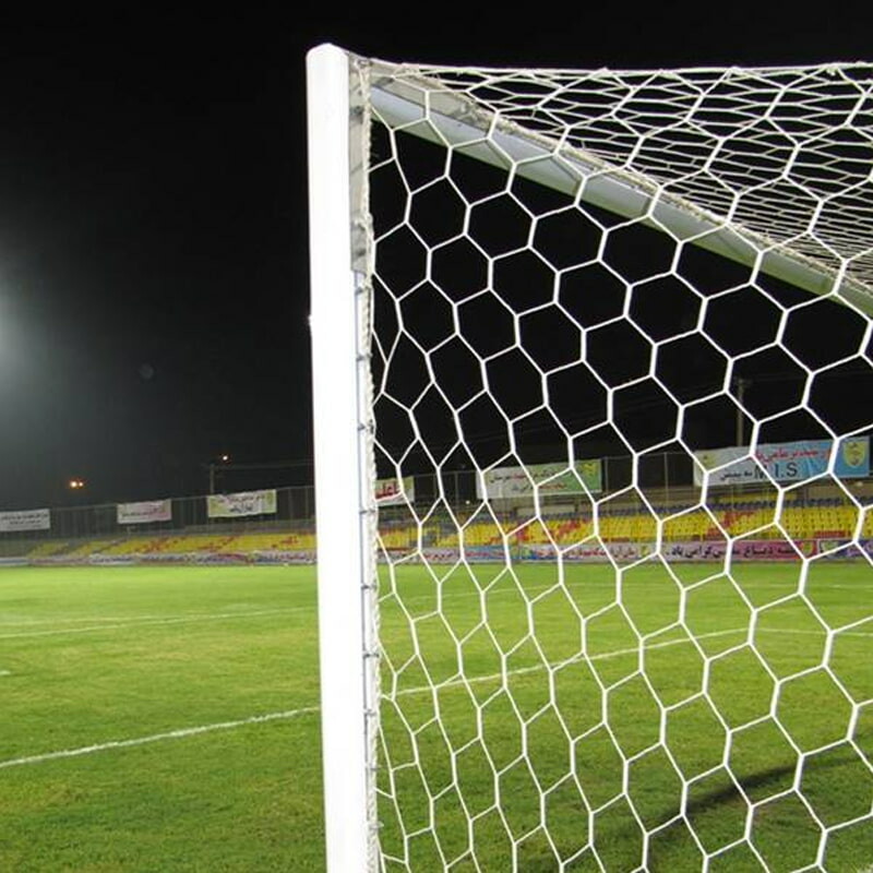 تور دروازه فوتبال شش ضلعی ابریشمی بسته دو عددی | لیگ برتر