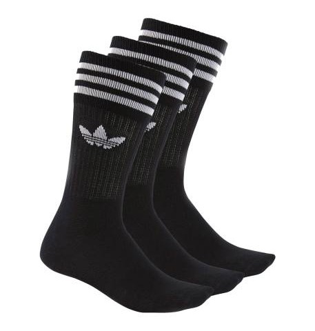جوراب نخی نیم ساق بزرگسال بسته 3 عددی Solid - آدیداس