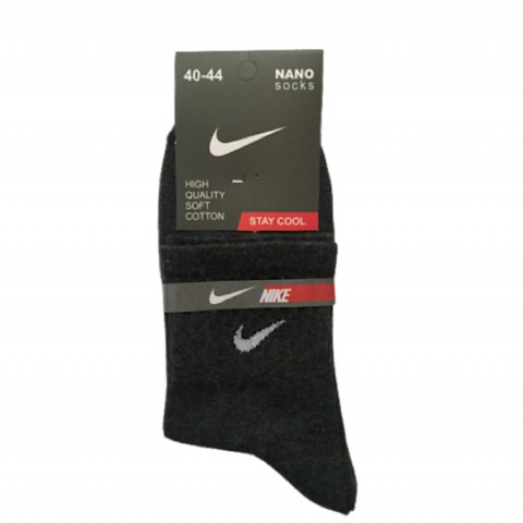 جوراب نیم ساق مردانه رنگ ملانژ تیره- نایکی