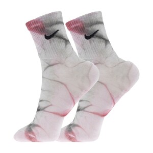 جوراب ورزشی نیم ساق آبرنگی نایکی مدل NIKE SOCKS FREE-2025 | آبرنگی/طوسی