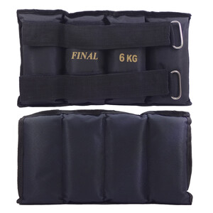 وزنه مچ دست و پا فینال مدل شنی | 6 کیلوگرمی | بسته دوعددی | Final Fitness Ankle Weight