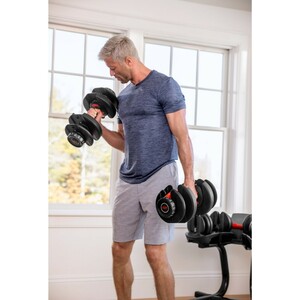 دمبل متغیر حرفه ای طرح بوفلکس مدل BowFlex SelectTech dumbbell BF552i | مستر کوالیتی