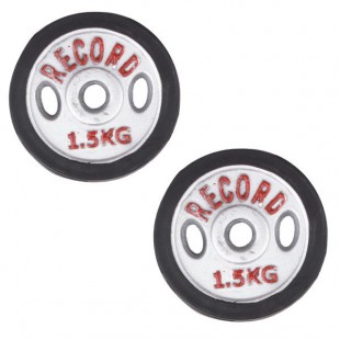 وزنه دمبل رکورد کد 1621 وزن 1.5 کیلوگرم بسته 2 عددی