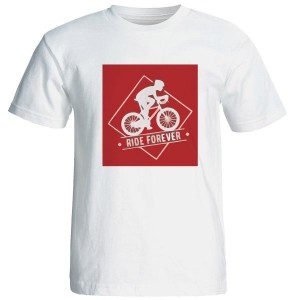 تیشرت آستین کوتاه مردانه طرح دوچرخه
