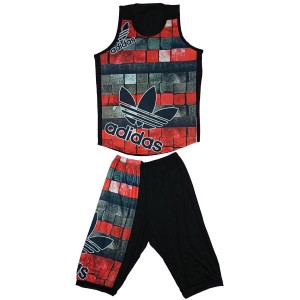 ست تاپ و شلوارک ورزشی مردانه کد adidas | A9
