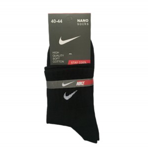 جوراب نیم ساق مردانه رنگ مشکی - نایکی