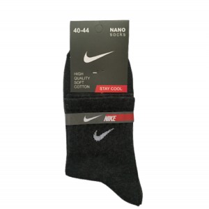 جوراب نیم ساق مردانه رنگ ملانژ تیره- نایکی