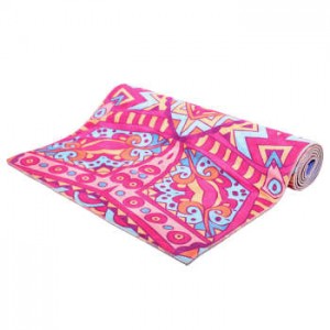 مت یوگا Golden Star ضخامت 6 میلی متر طرح دار صورتی