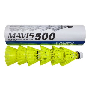 توپ بدمینتون یونکس مدل Mavis 500 بسته 6 عددی سایز 1.5