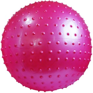 توپ پیلاتس عاج دار مدل Aerobic Ball قطر 25 سانتی متر سایز S رنگ صورتی