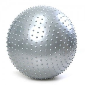 توپ پیلاتس عاج دار مدل Aerobic Ball قطر 25 سانتی متر سایز S رنگ طوسی
