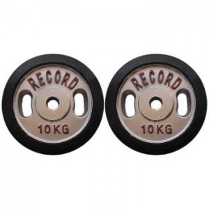 وزنه هالتر رکورد وزن 10 کیلوگرم بسته 2 عددی