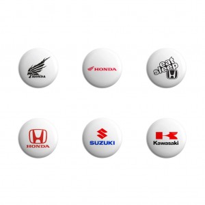 پیکسل طرح برندهای موتورسواری مدل HP-01 مجموعه 6 عددی