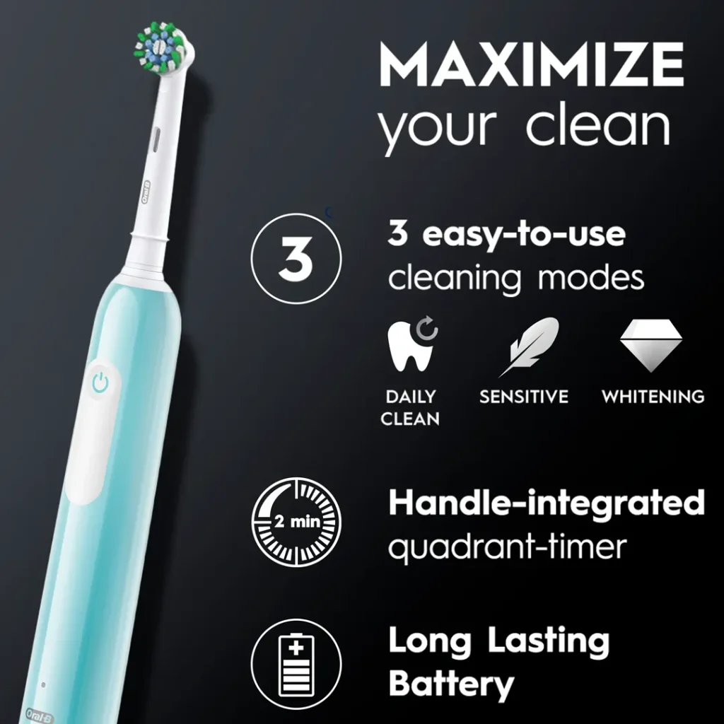 مسواک برقی اورال بی مدل PRO SERIES 1 آبی + یک عدد سری اضافه