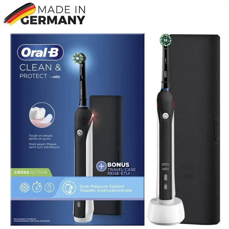 مسواک برقی اورال بی مدل Clean & Protect + کیف نگهدارنده
