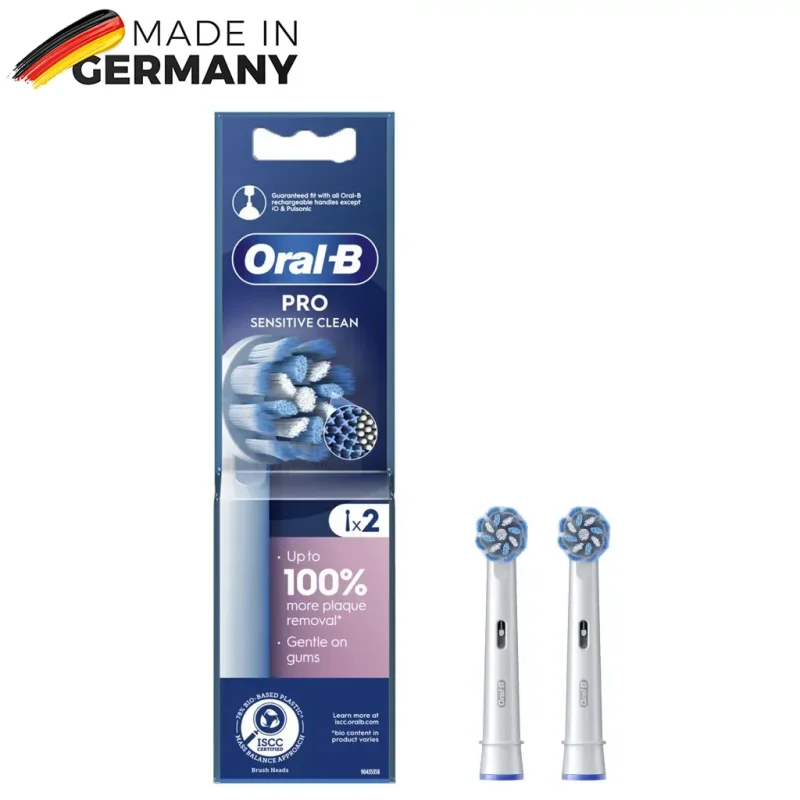 سری یدک مسواک برقی اورال بی 2 عددی مدل Pro Sensitive Clean