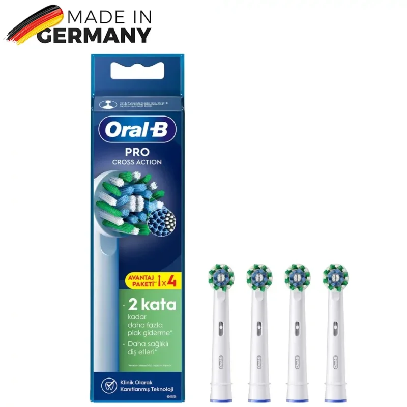 سری یدک مسواک برقی اورال بی 4 عددی مدل Pro Cross Action