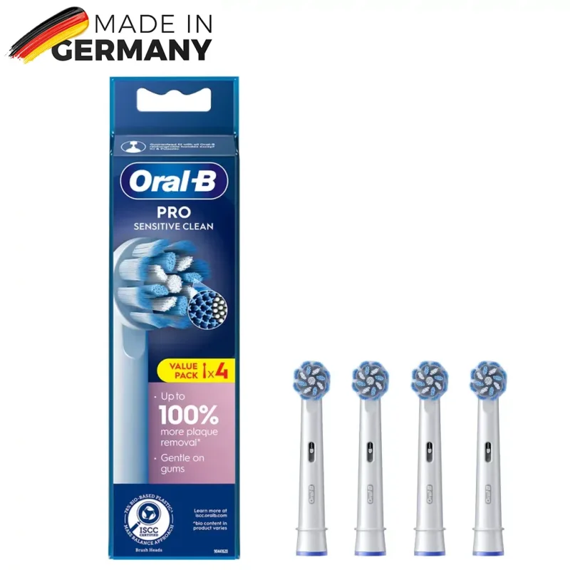 سری یدک مسواک برقی اورال بی 4 عددی مدل Pro Sensitive Clean