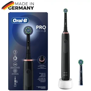 نمایندگی مسواک برقی اورال بی مدل PRO SERIES 3 مشکی + یک عدد سری اضافه