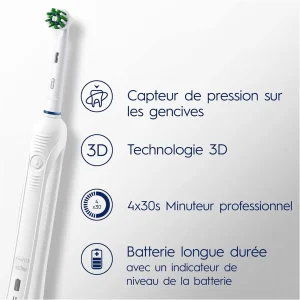 مسواک برقی اورال بی مدل PRO1 700 سفید