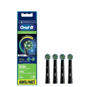 سری یدک مسواک برقی اورال بی 4 عددی مدل Cross Action مشکی