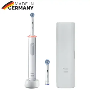 مسواک برقی اورال بی مدل 3500 PRO SERIES 3  سفید + یک عدد سری اضافه + کیف نگهدارنده