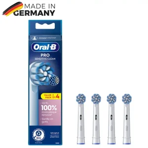 سری یدک مسواک برقی اورال بی 4 عددی مدل Pro Sensitive Clean