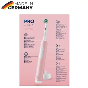 مسواک برقی اورال بی مدل Pro Series 1 صورتی + کیف نگهدارنده