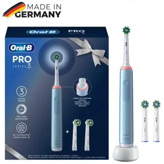 مسواک برقی اورال بی مدل PRO SERIES 3 آبی + دو عدد سری اضافه