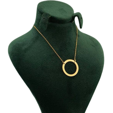 گردنبند طلا 18 عیار زنانه مدل دایره