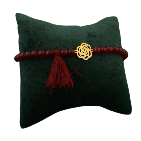 دستبند طلا 18 عیار زنانه مدل گل