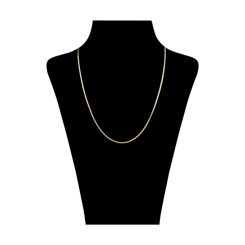 زنجیر طلا 18 عیار زنانه مدل نفرتیتی-هرینگبون