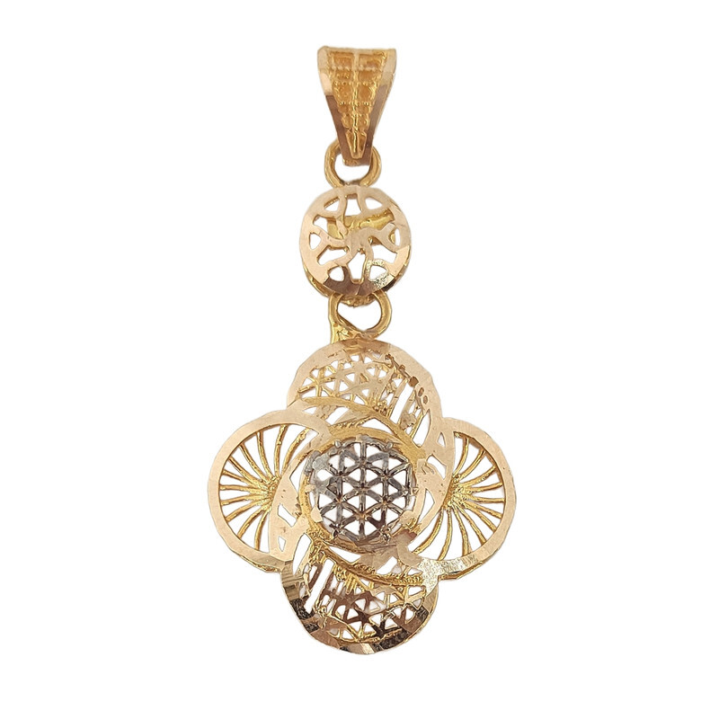 آویز گردنبند طلا 18 عیار زنانه مدل شکوفه 229