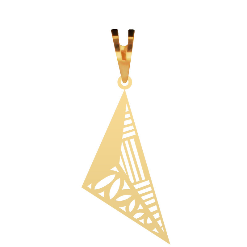 آویز گردنبند طلا 18 عیار زنانه مدل مثلث MT281