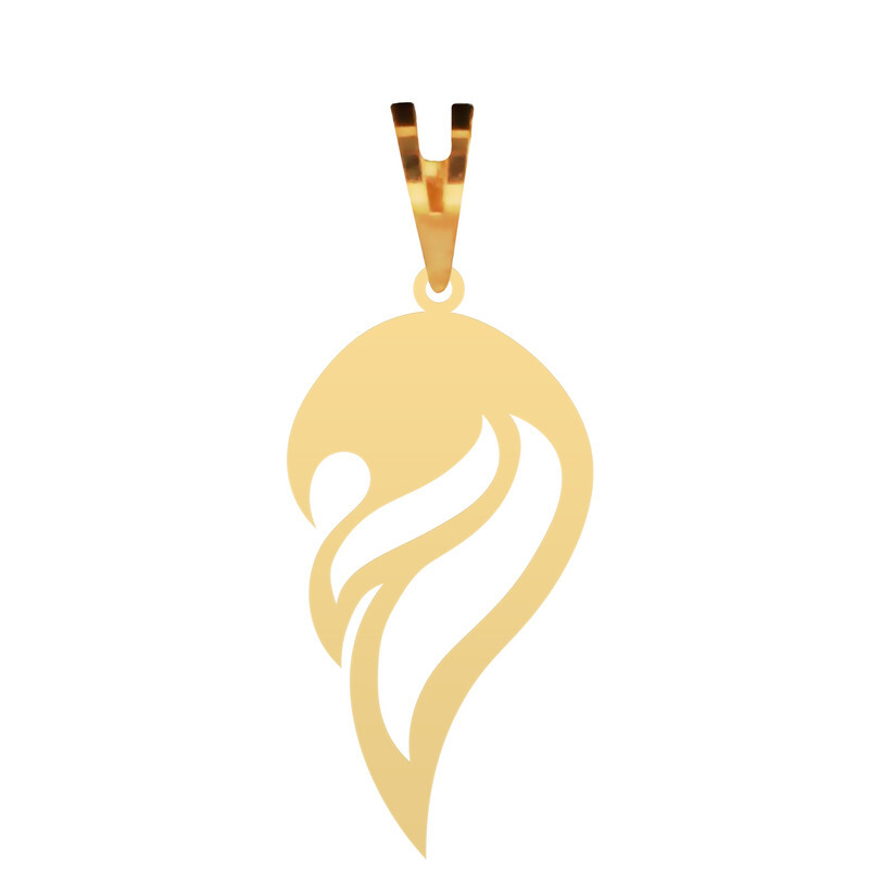 آویز گردنبند طلا 18 عیار زنانه مدل اسلیمی MT283