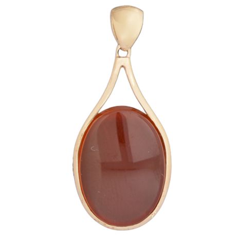 آویز گردنبند طلا 18 عیار زنانه مدل عقیق