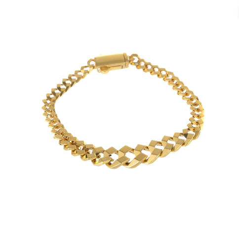 دستبند طلا 18 عیار مردانه مدل کارتیه