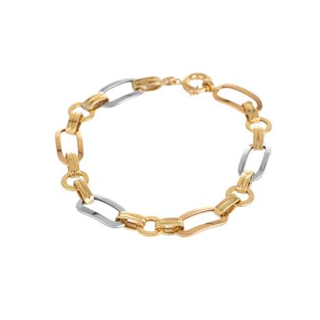 دستبند طلا 18 عیار مردانه مدل شانل